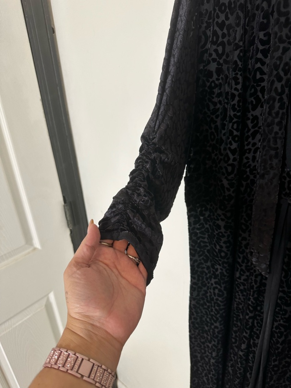 Torrid Leopard Print Velvet Burnout Dress Duster Size 2X - Picture 6 of 11